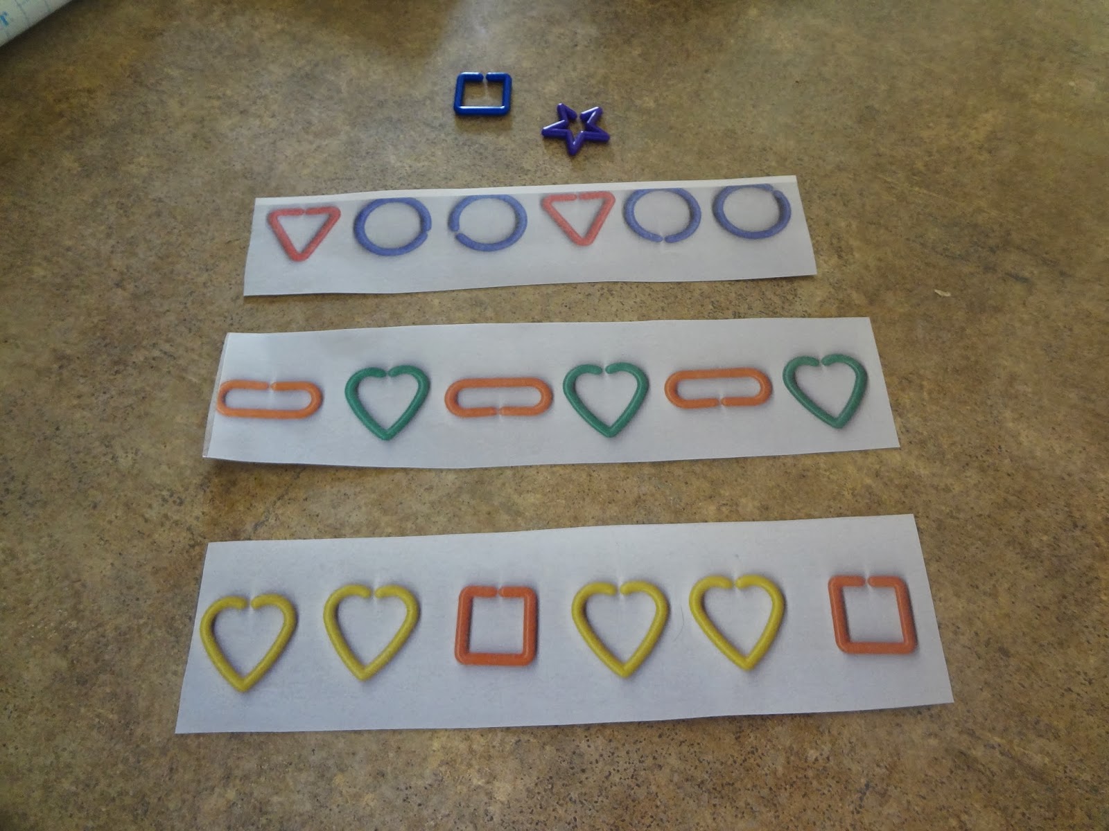 Time for Play Linky Shapes from the Dollar Tree