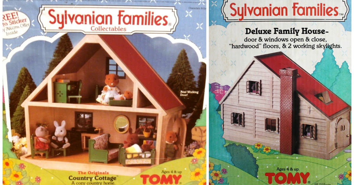 sylvanian families house blue roof