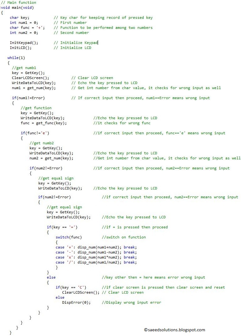 PIC12F675 based simple calculator ( Code + Proteus simulation ) | Saeed
