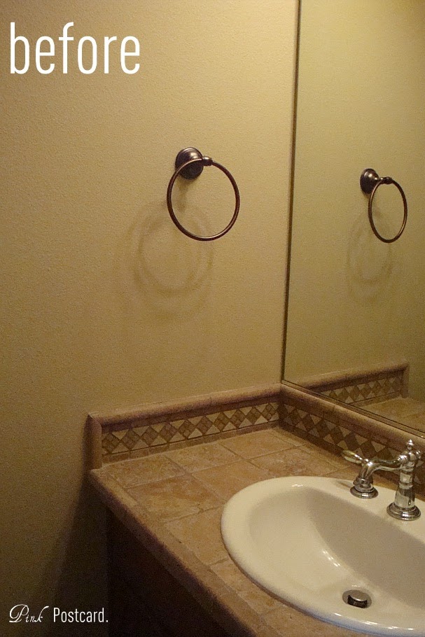 half bath from average to awesome; a stencil project Noble Vintage