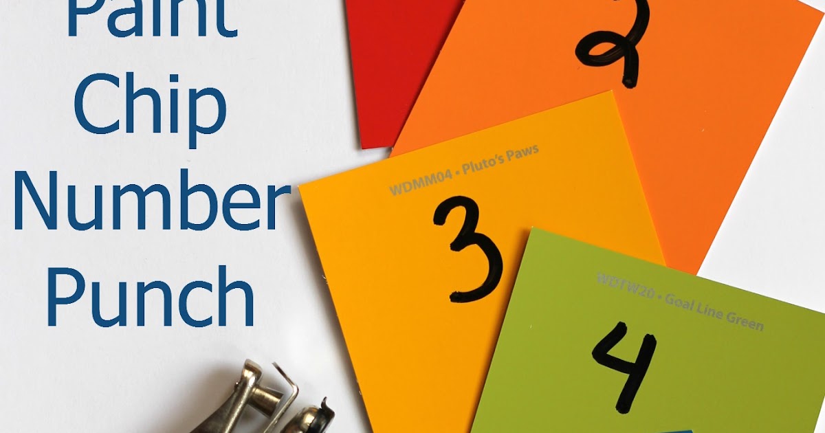 Paint Chip Number Recognition Virtual Book Club for Kids Reading Confetti