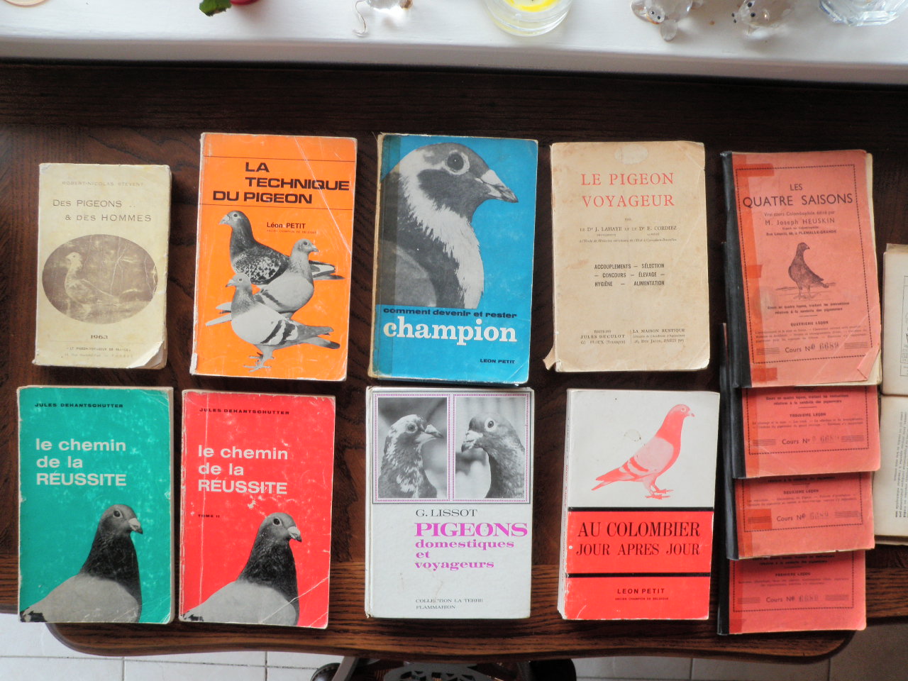 mes livres cédés pour un musée colombophile