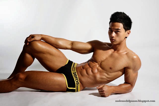 asian men in underwear photography