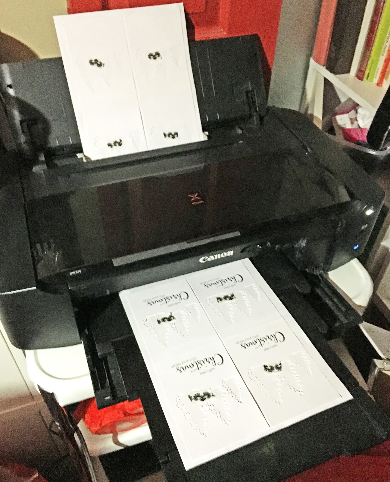 Allred Design Blog Printing on Die Cut Cardstock Pieces