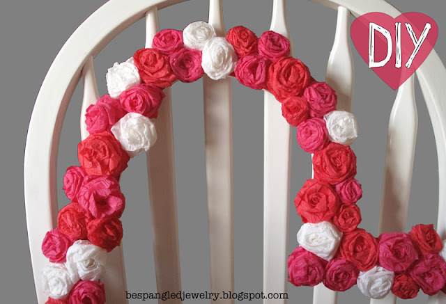Bespangled Jewelry Diy Crepe Paper Rosette Heart Frame Tutorial - Diy Flower Photo Booth Frame Bespangled Jewelry Diy Crepe Paper Rosette Heart Frame Tutorial - Diy Flower Photo Booth Frame