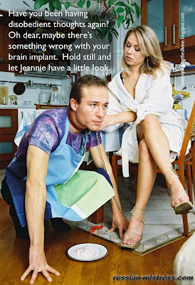 Jenny gives her hubby a good brain-zapping