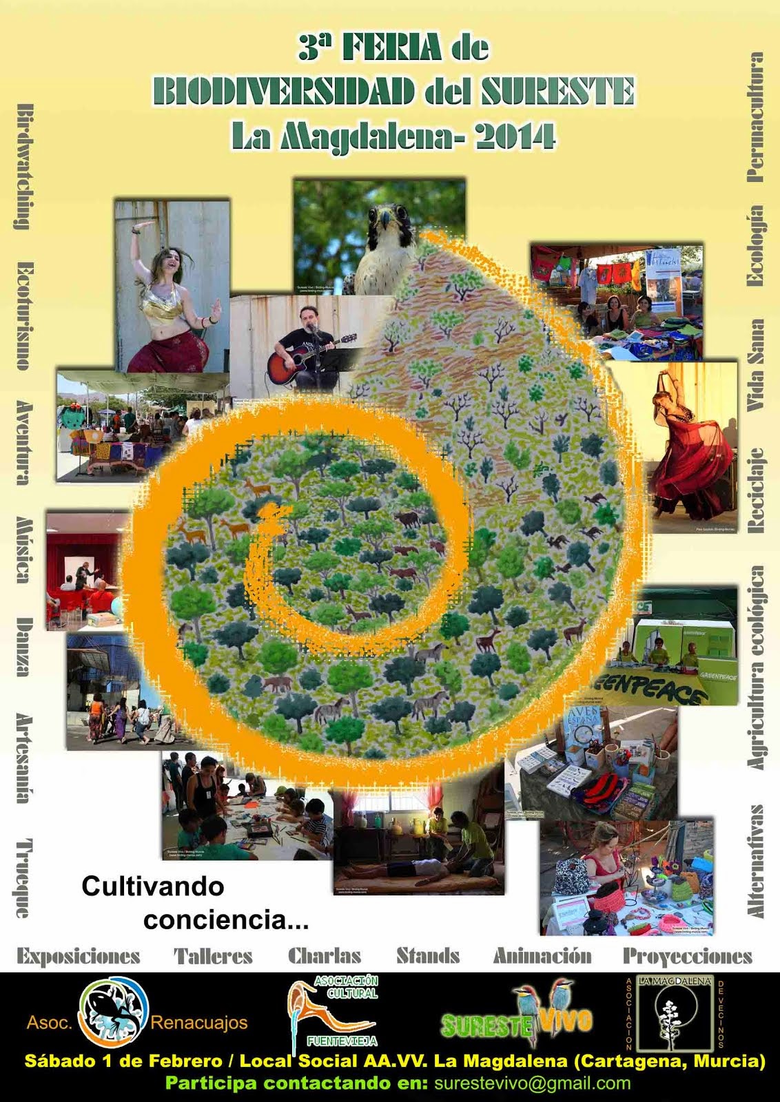 Cartel de la III Feria de la Biodiversidad en la Magdalena