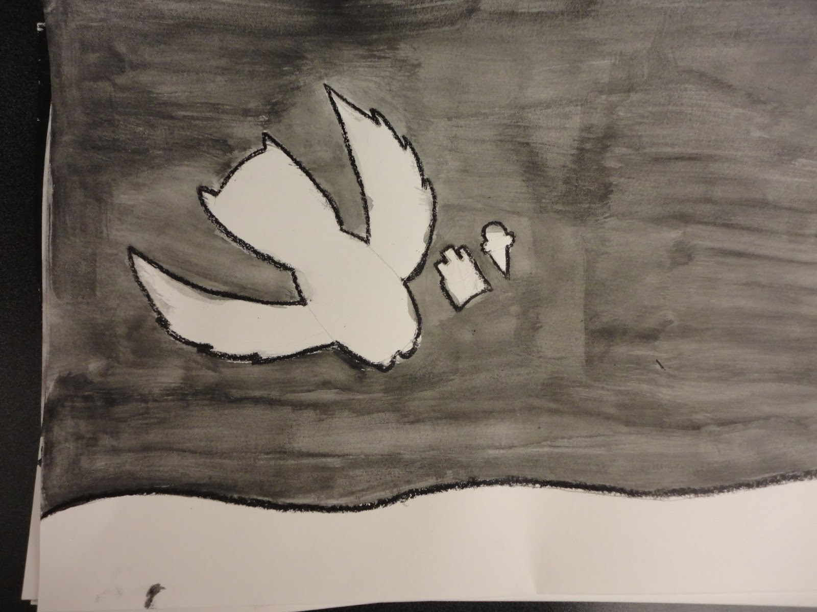 Mr Kantor's Classroom: 4th Grade Positive Negative painting