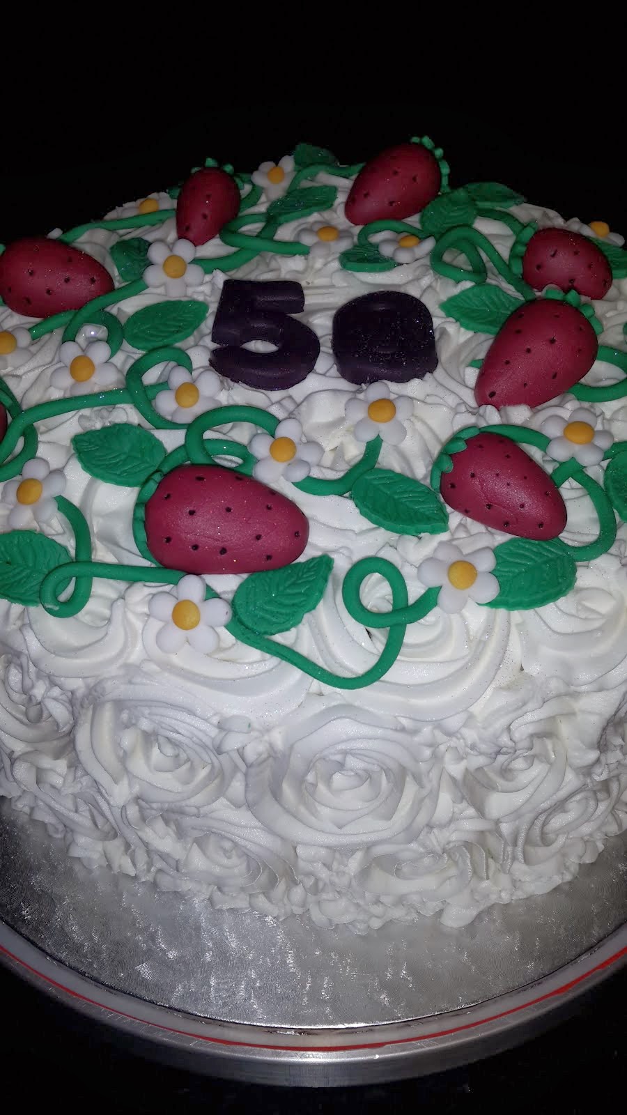 Buttercream 50th Bday cake