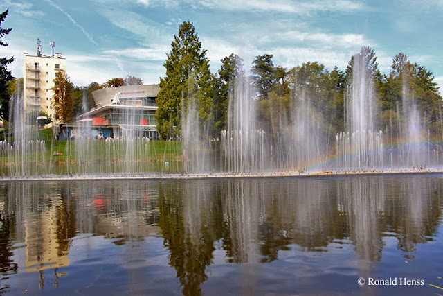 Wasserorgel und Spielbank im Deutsch-Französischen Garten Saarbrücken