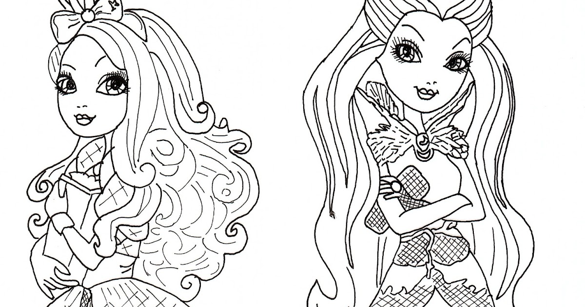 Free Printable Ever After High Coloring Pages Apple White