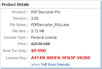 PDF Decrypter Pro 3 Promotion