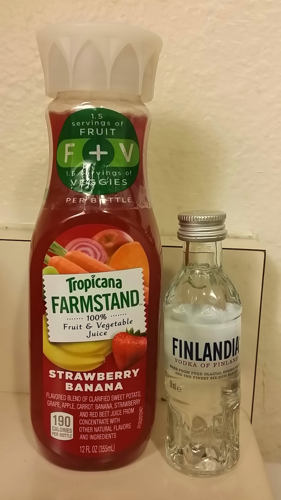 The Unlikely Bartender Strawberry Banana + Vodka