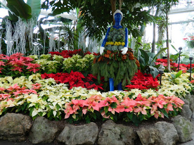 Floral skater at the Allan Gardens Conservatory Christmas Flower Show 2015 by garden muses-not another Toronto gardening blog
