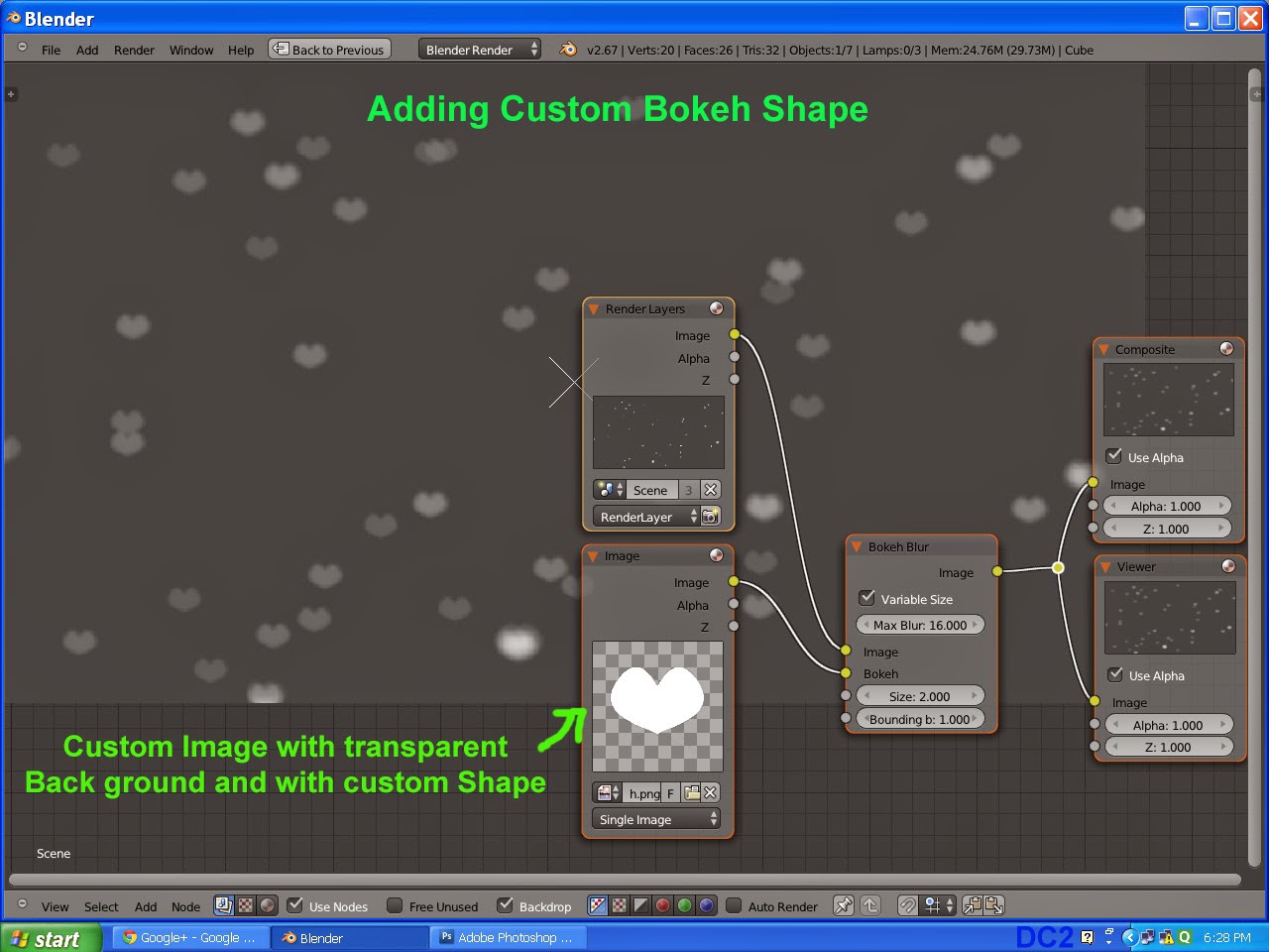 18 Blend Adding Custom Bokeh Shapes In Blender