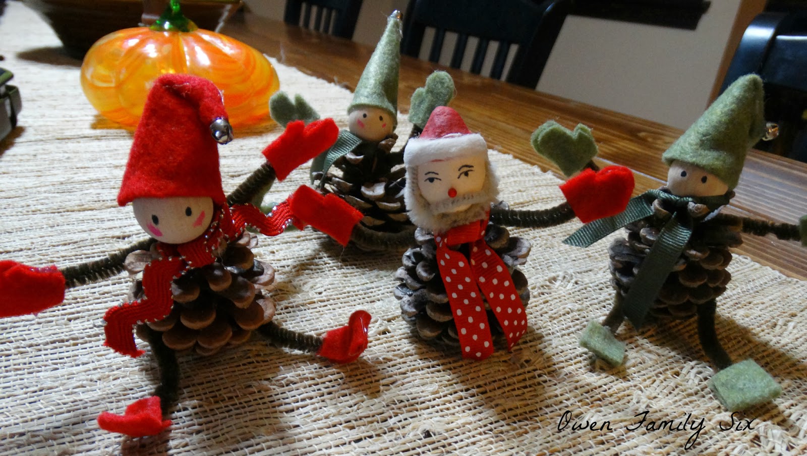 Owen Family Six Pinecone Elves