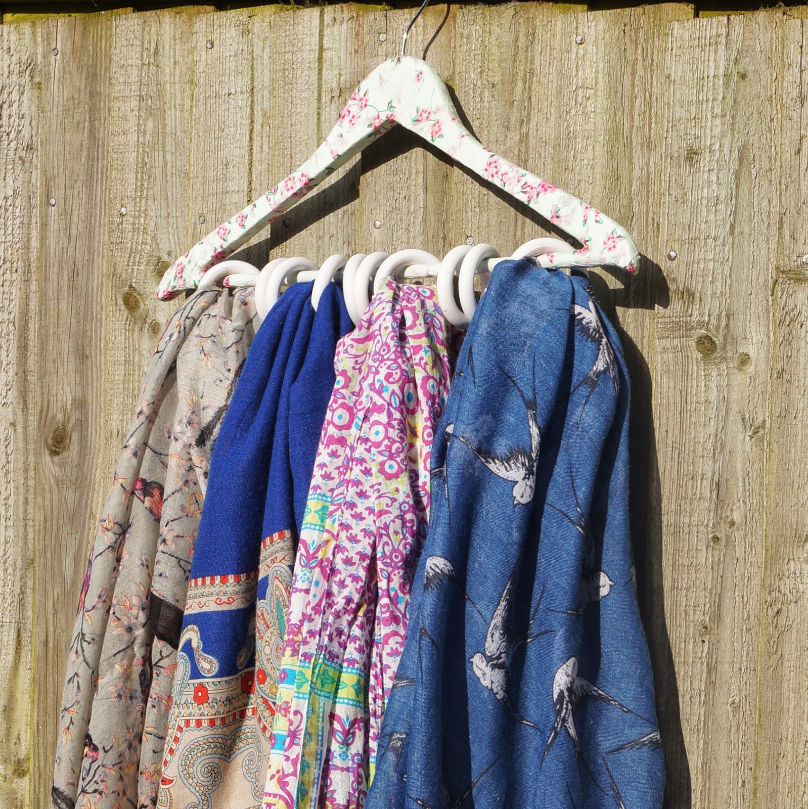 buttons and paint... and a DIY Scarf Hanger