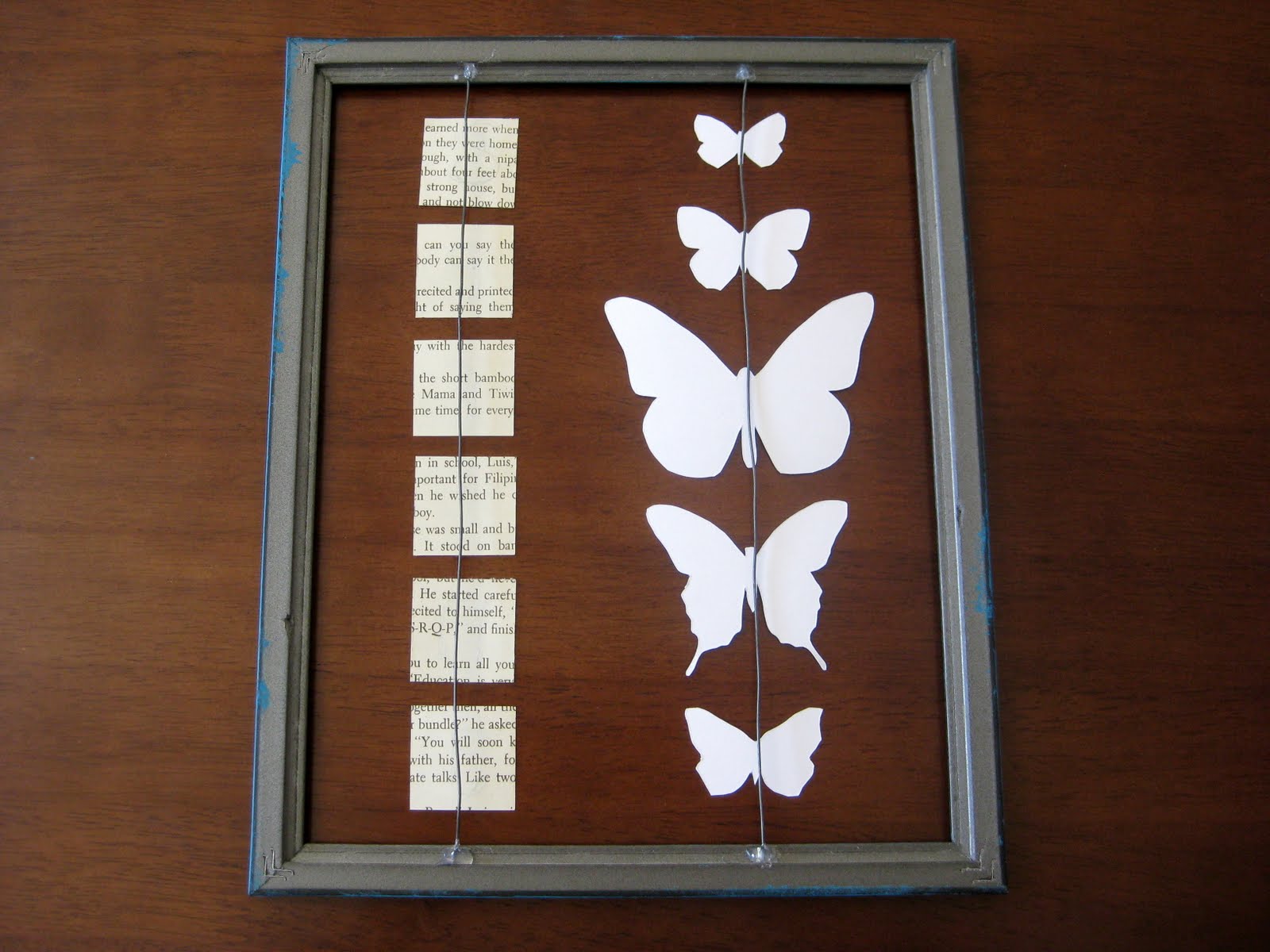 butterfly wall hanging tutorial...