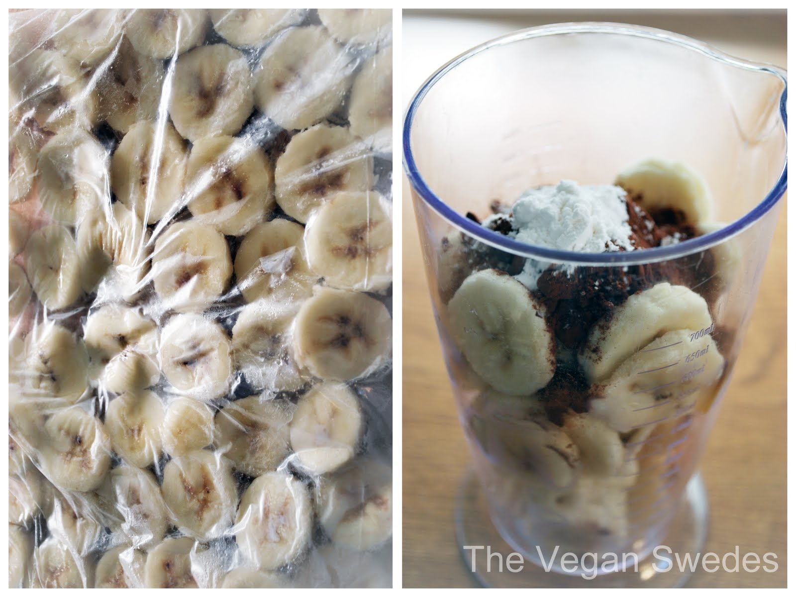 The Vegan Swedes Raw Chocolate/Banana Soft Serve Ice Cream