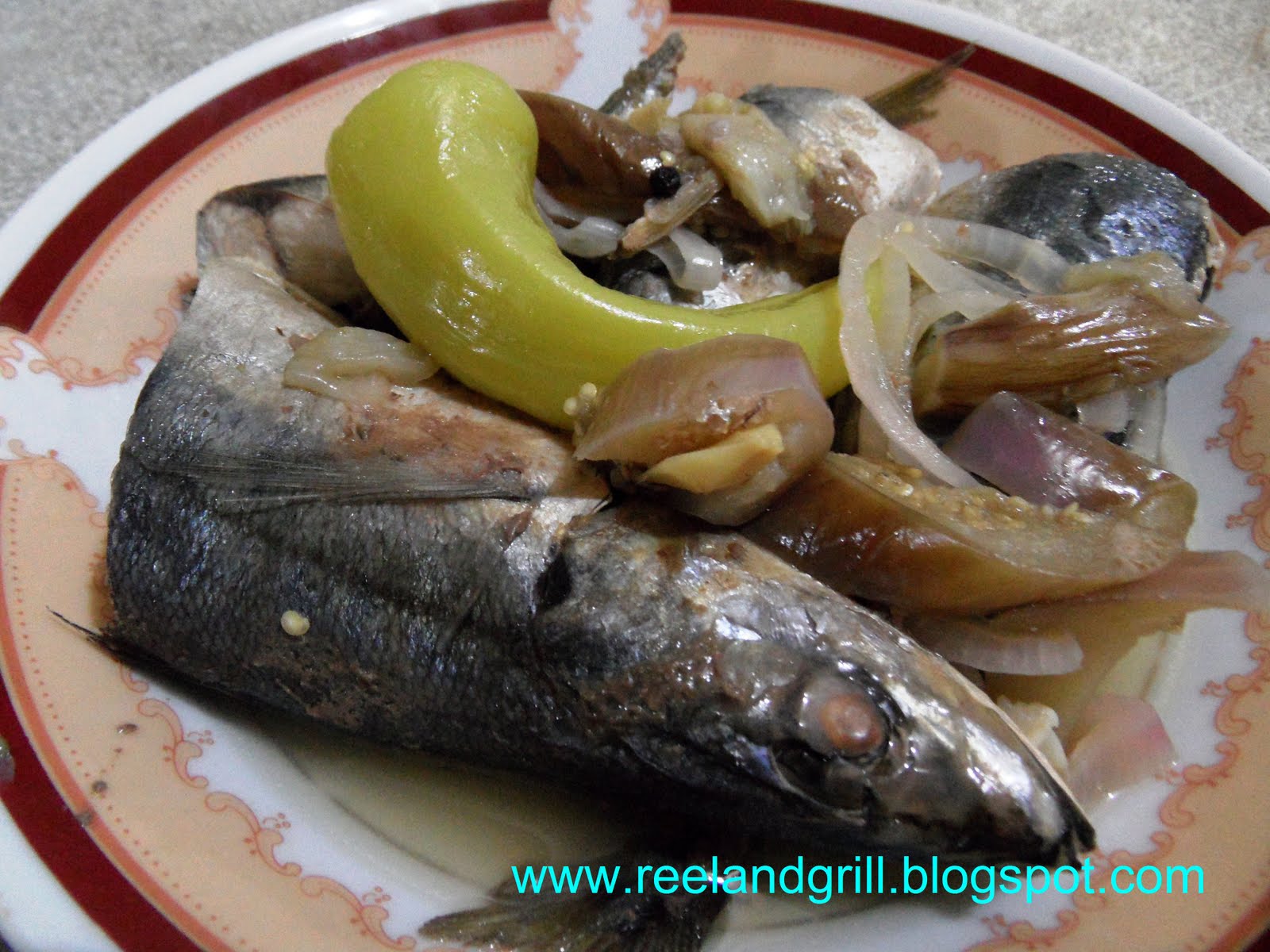 Reel and Grill Paksiw na Galunggong (Mackerel Scad Stewed in Vinegar)