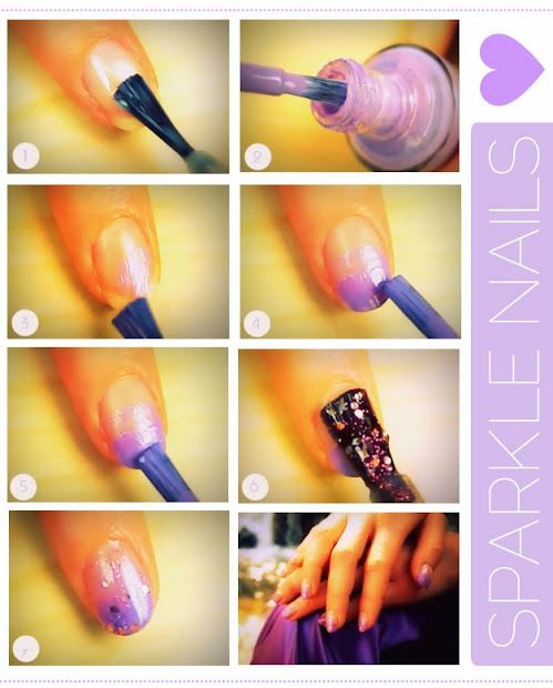 simple nail art step instruction