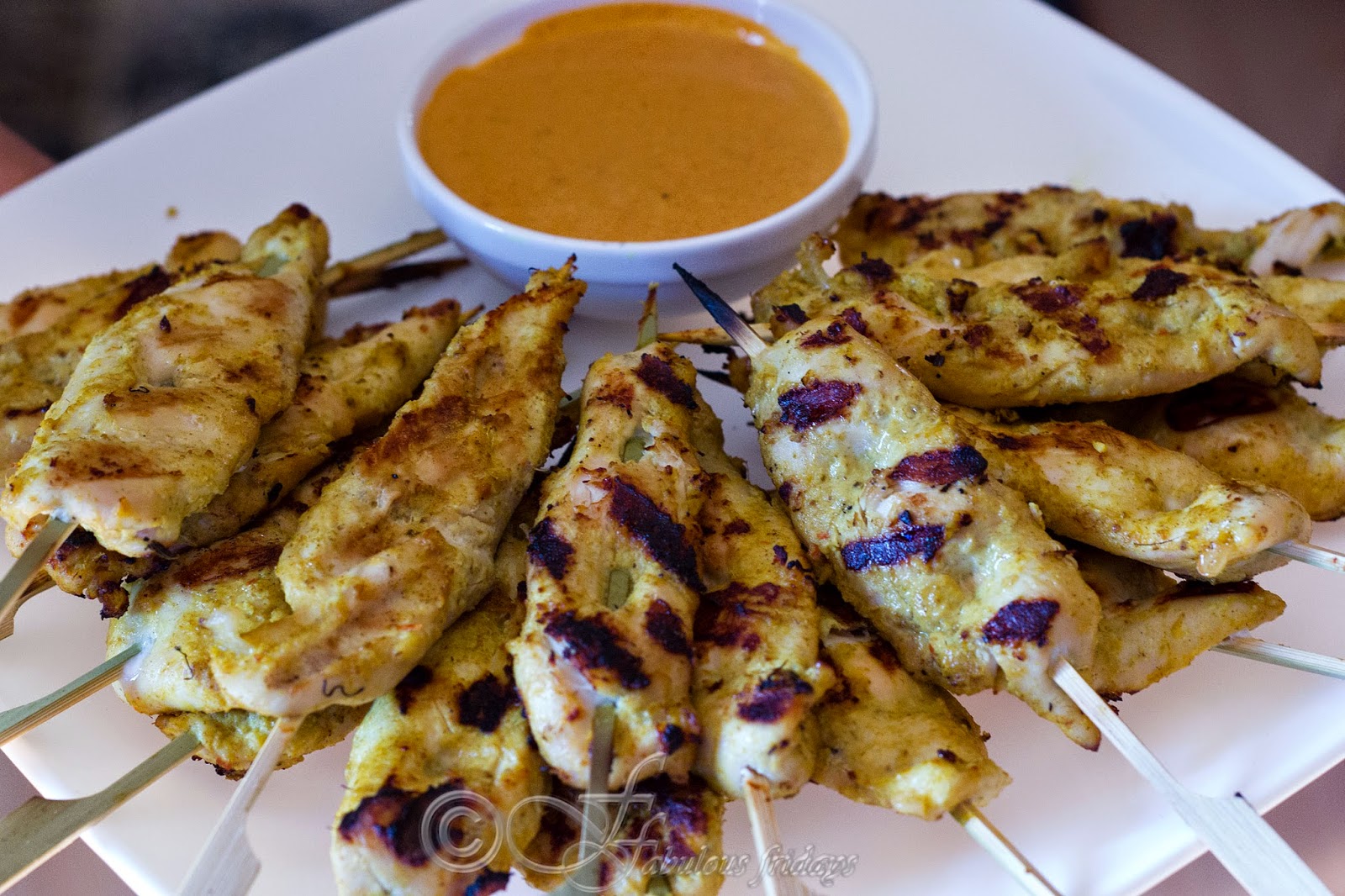 fabulous fridays Satay Chicken Skewers