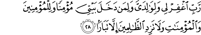 Surah Nuh Translation Al Qur An Dan Terjemahan