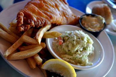 Fish and Chips at Top of the Bay on Oakland Beach in Warwick, RI - Photo by Taste As You Go