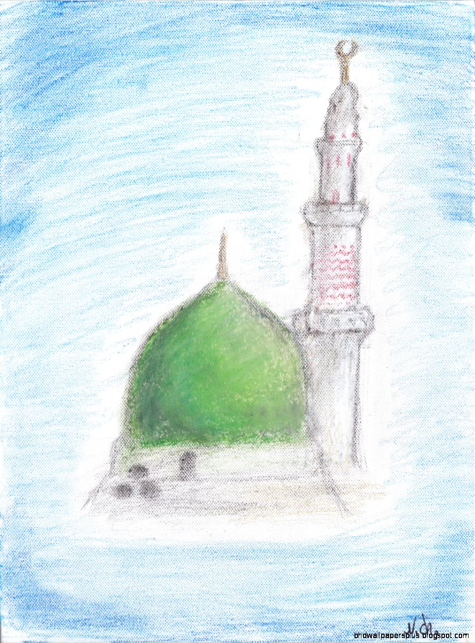 Masjid Nabvi Pics Easy Drawing Masjid Nabvi Pics Easy Drawing