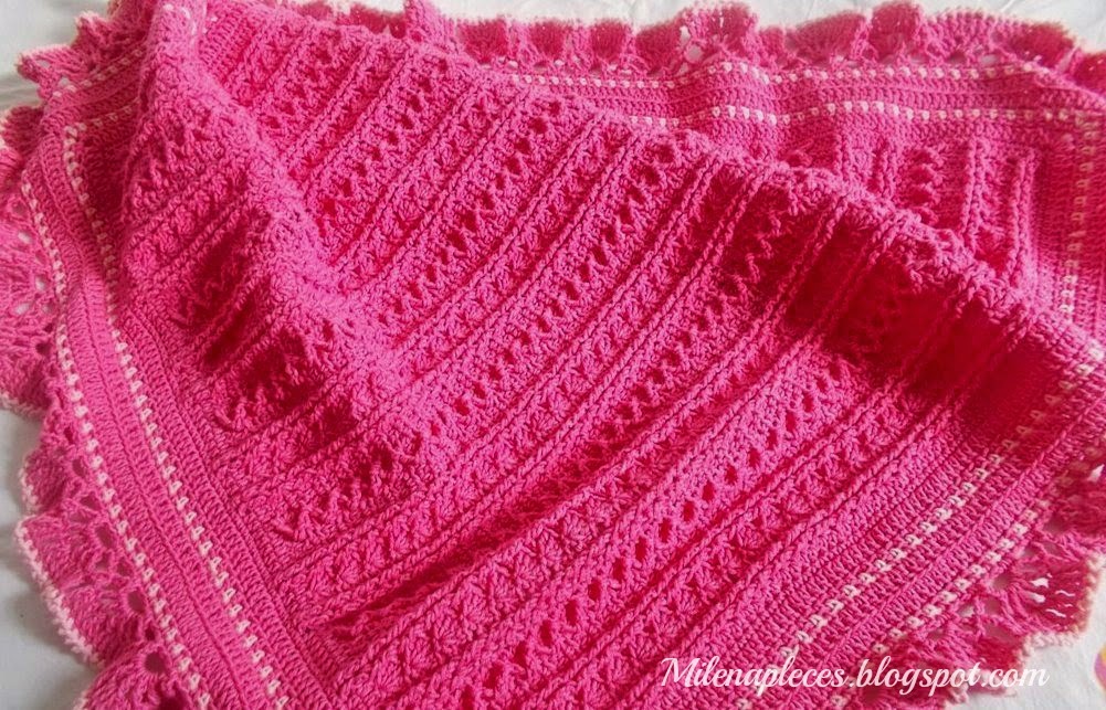 My places Candy mayflower baby blanket, updated