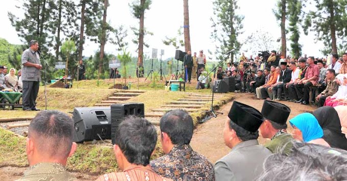 Presiden SBY Bantu Masyarakat Gunung Slamet Ratusan Juta