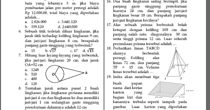 Kampo3ng MatH: SOAL ULANGAN MATEMATIKA KELAS 8 SEMESTER 2 Kampo3ng MatH: SOAL ULANGAN MATEMATIKA KELAS 8 SEMESTER 2
