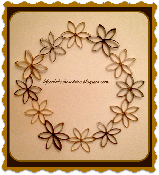 Flower Power Toilet Paper Wreath Life on Lakeshore Drive