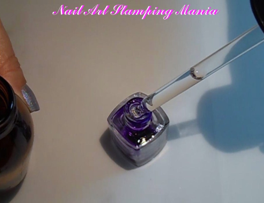 Nail Art Stamping Mania How To Make Your Own Sheer Polishes With I Poured Some Drops Of Alcohol Ink And Added The Isopropyl