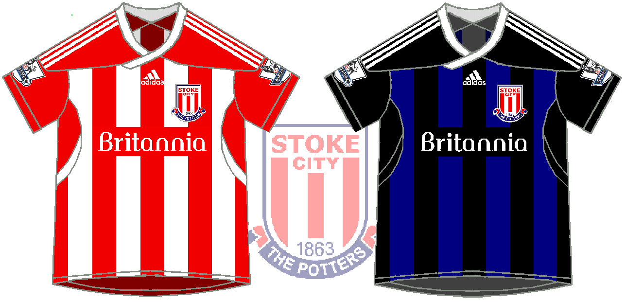 Fútbol Mundial Kits Uruguay Stoke City F. C. 2011/2012 (home y away)