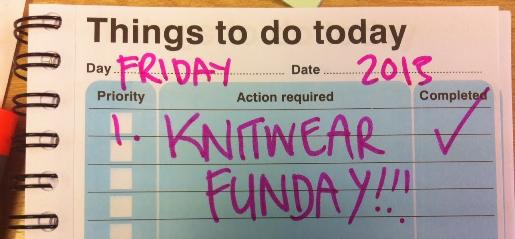 Knitwear funday - enjoying knitted clothing on Friday