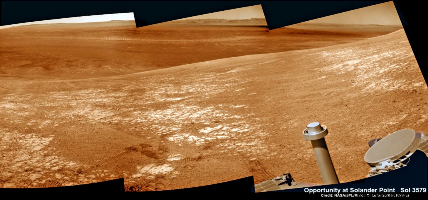 Martian Winds Give Opportunity Rover Big Power Boost Atop Red Martian Winds Give Opportunity Rover Big Power Boost Atop Red