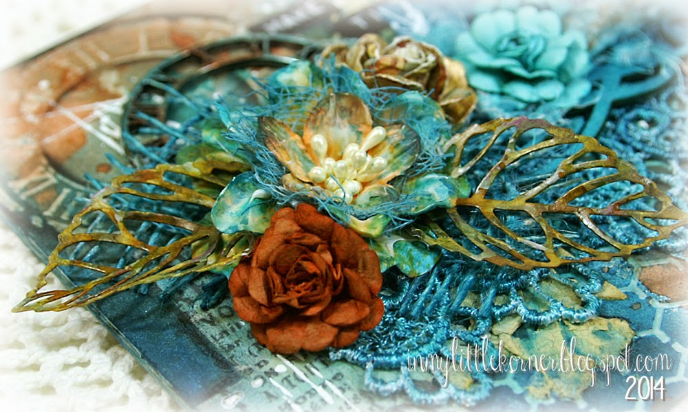 In My Little Korner Make Time...a Mini Mixed Media Canvas...