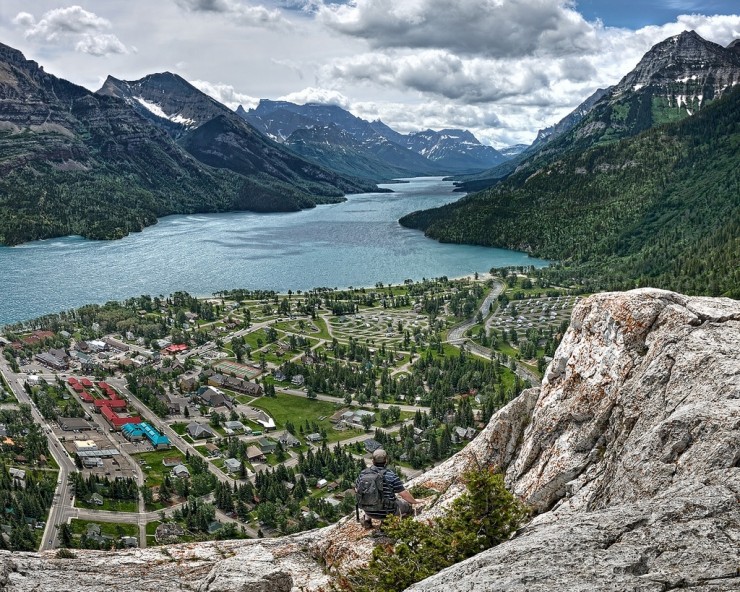 Waterton Lake – a Natural Wonder Embedded in the Mountains, Canada Waterton Lake – a Natural Wonder Embedded in the Mountains, Canada