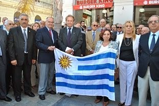 Autoridades del Distrito 4980, Rotary Club Montevideo e Intendenta Ana Olivera
