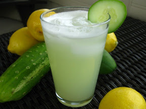 Special Drink of Cucumber Lemonade Chiller for Acne, Oily Skin