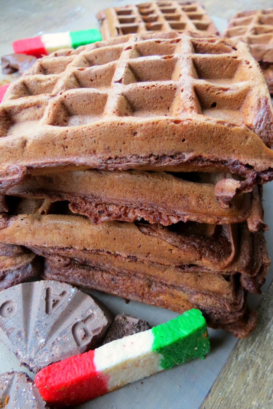 chica chocolatina Mexican Chocolate Waffles & Mexican Chocolate Bacon