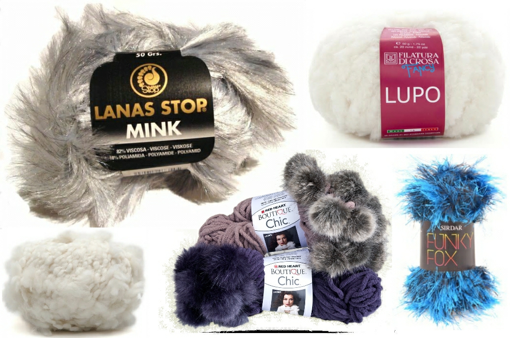 Mille Feuille Faux Fur Yarns