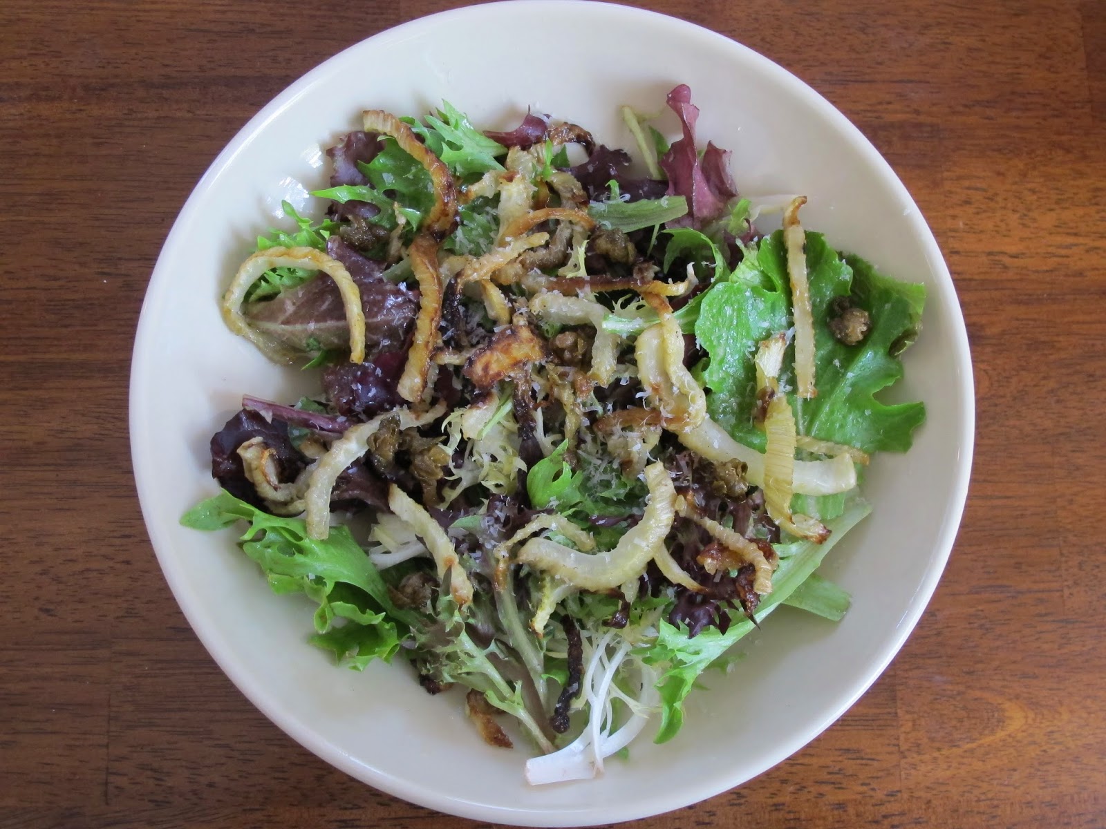 Kitchen Sink Diaries Simple Mixed Greens with Roasted Fennel & Lemon