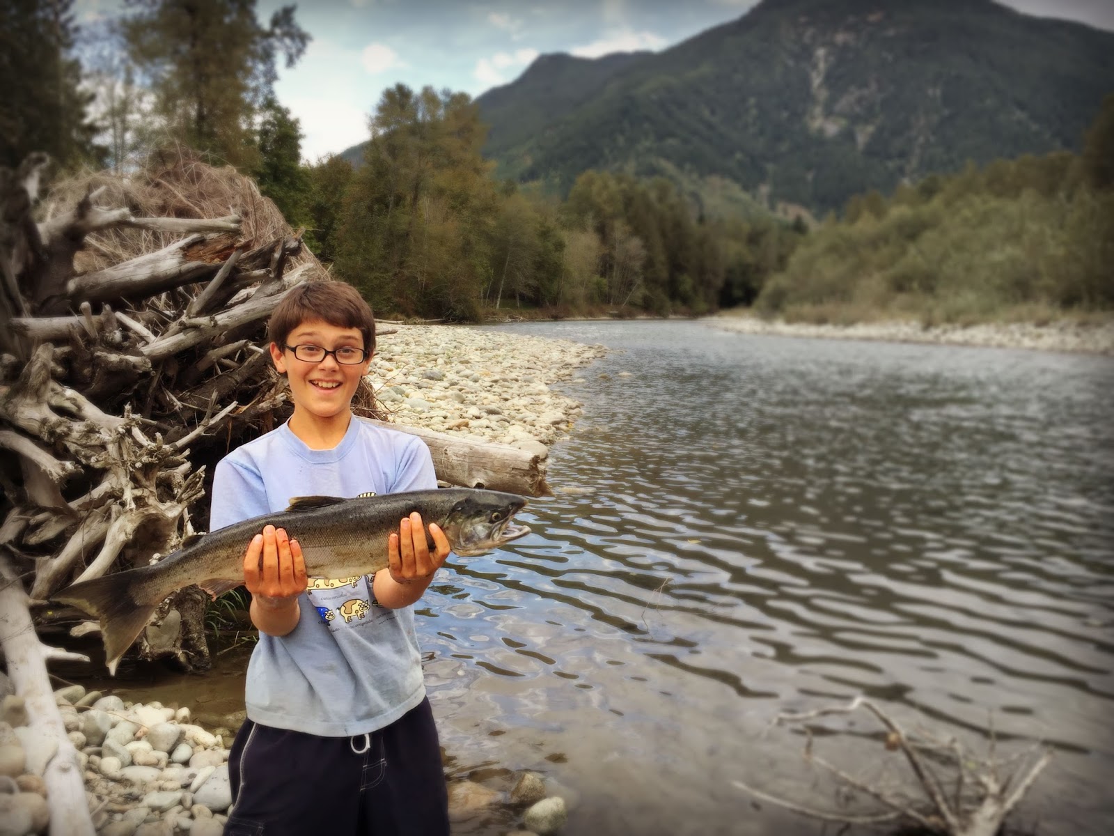 Marblemount Homestead Fishing fever, or "Why my sons hugged their