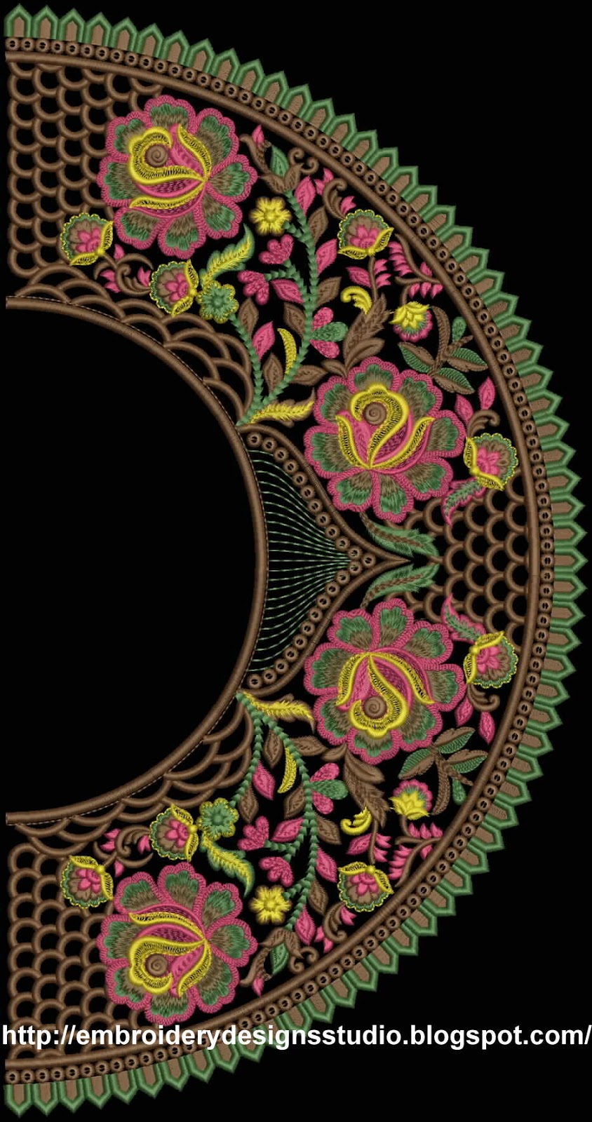 New Machine Embroidery For Salwar Kameez Vol3 Embroidery Designs