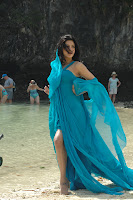 Sruthi Hassan In Blue Dress