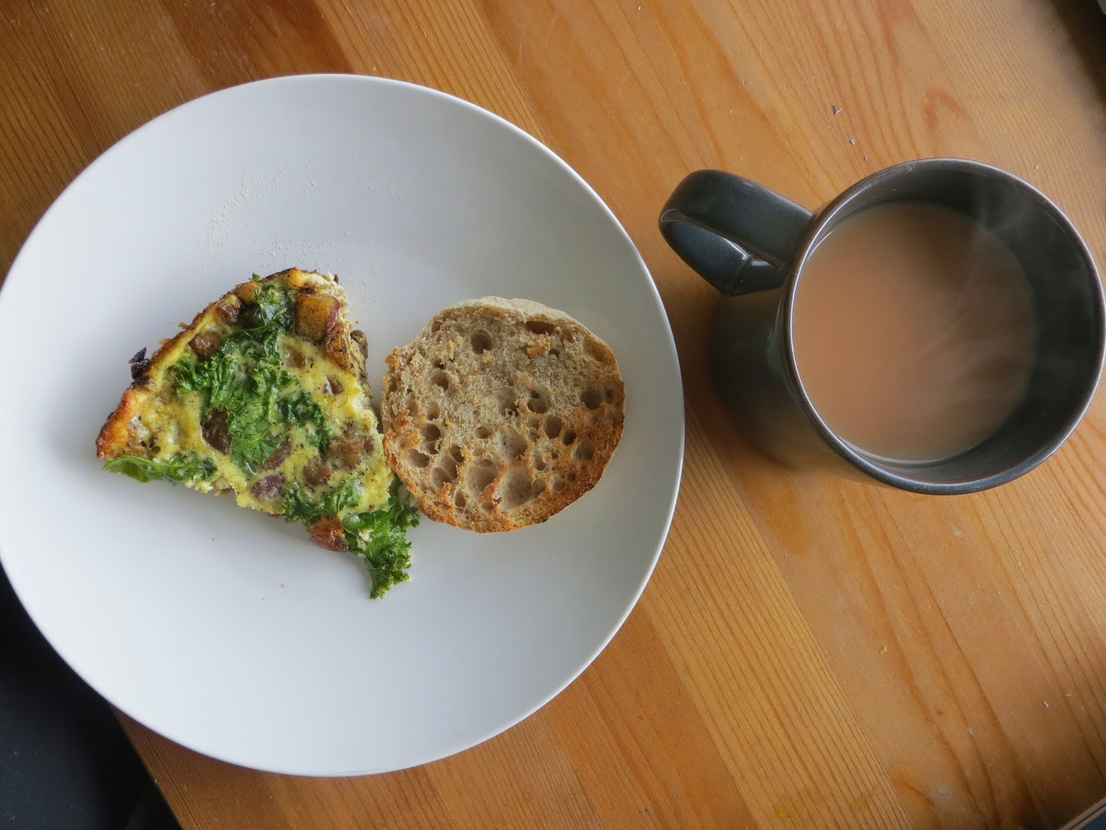 Eaten Before Plated Kale, Potato, Mushroom & Sausage Frittata