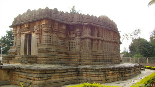 Side view of the temple
