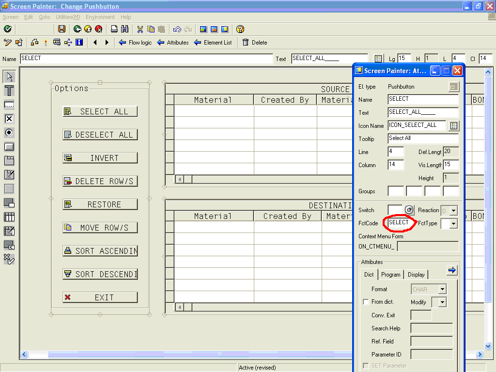 The ABAP Manipulation of Table Control